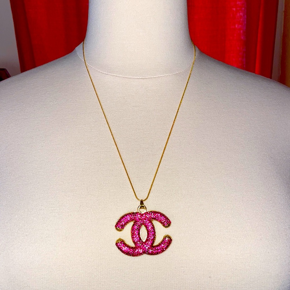 Fabulously Fitted| Amethyst Rhinestone Chain Statement Necklace